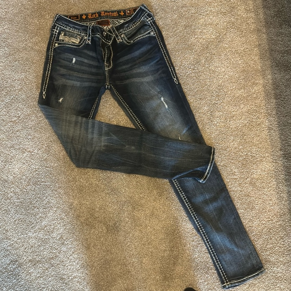 Rock Revival Skinny Jeans
Size 30
Style - Pilkin